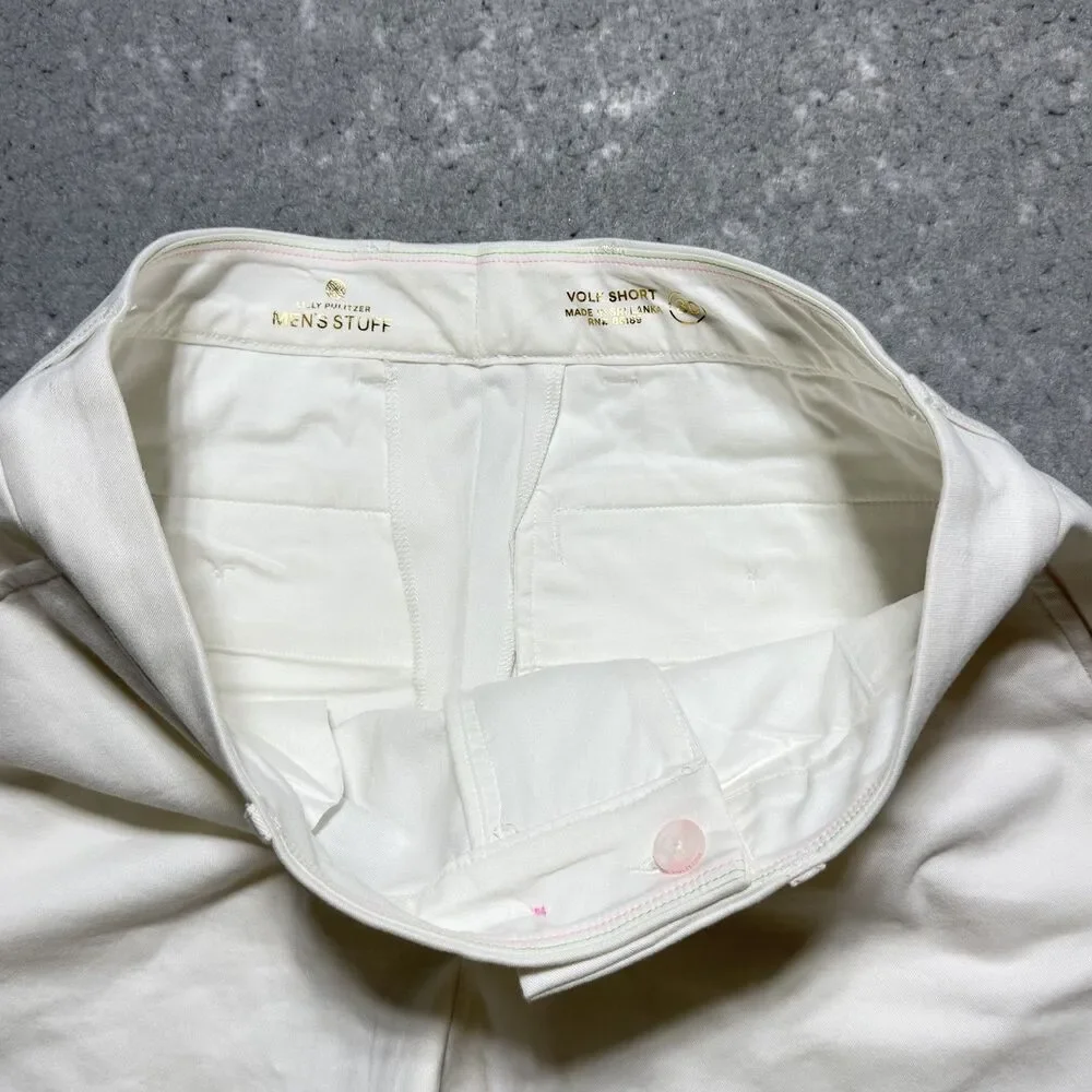 Lilly Pulitzer Volk Shorts Men’s 30 White Resort Chino 9